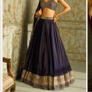 Baby blue lehenga from lashkaraa